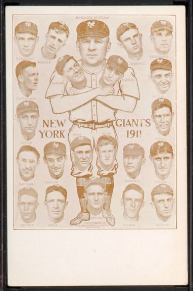 PC 1911 Sporty Postal Card New York Giants